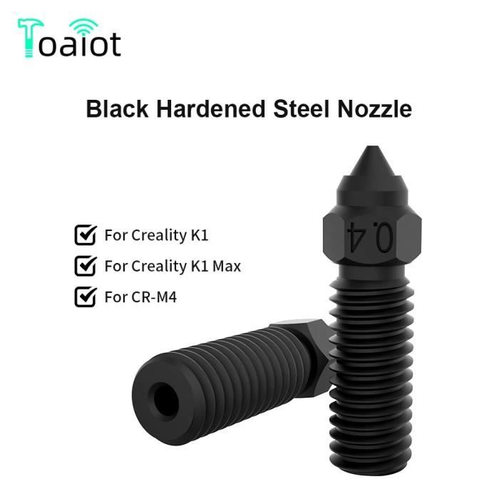 Buse En Acier Trempé Intégrée 1mm Avec Gorge Ti Et Alliage Cuivre Pour Ender 3 V3 - Lot De 2 - Haut Débit