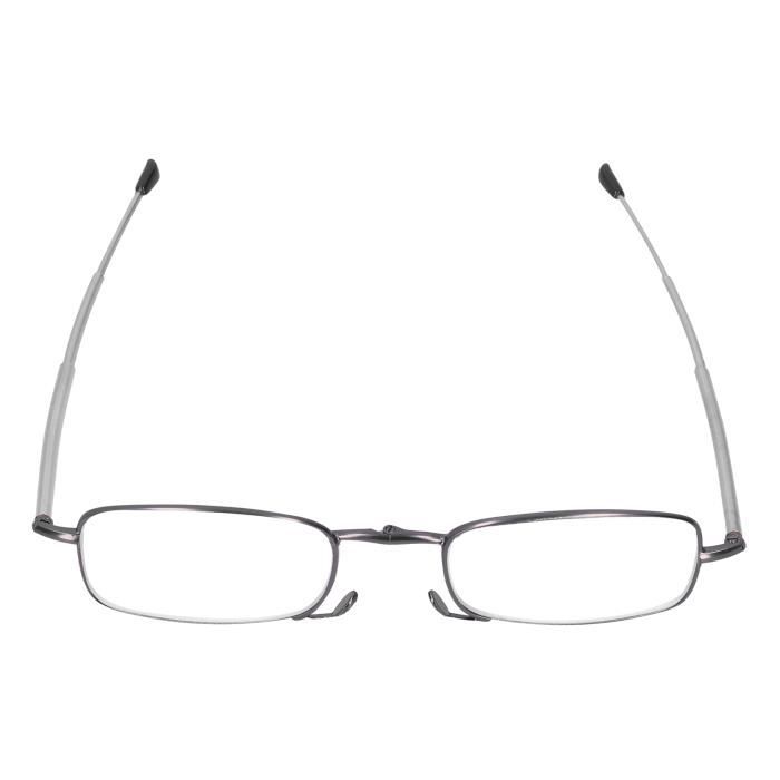 Lunettes De Lecture Pliables - Anti-Lumière Bleue - Monture Métal Argenté