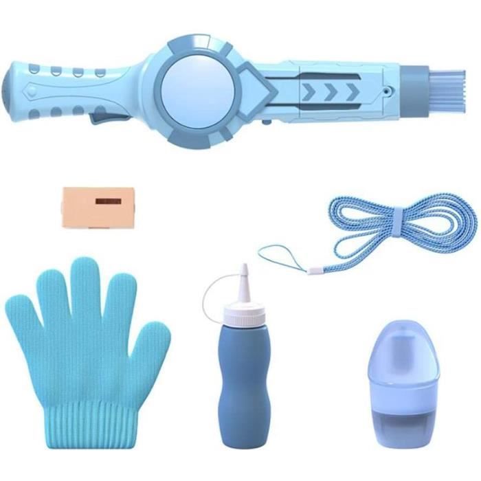 DOUFAN Machine à Bulles Fumée Magique – Bulles Avec Smog – Automatique – Avec Baguette, Gants, Liquide – Pour Enfants