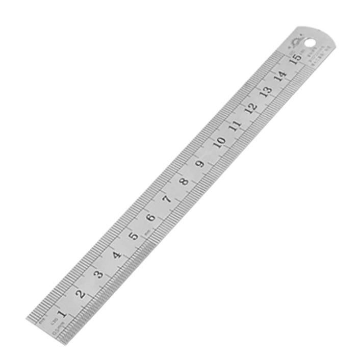 Règle En Acier Inoxydable 50 Cm Double Face Cm/pouce – Parfaite Pour Le Bricolage, Le Dessin Et Les Mesures Précises