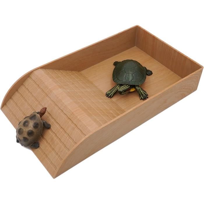 Meilleurs prix pour Svauoumu Gamelle Reptile Baignoire pour Tortue,Abreuvoir Tortue Terrestre Bain Tortue avec Rampe d'escalade,pour Terrasse Ensole70