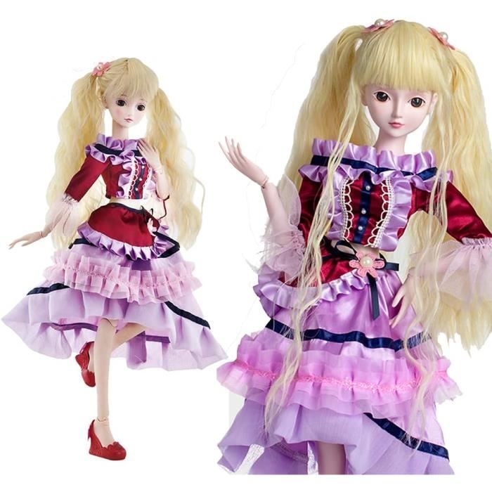 Ensemble Complet 1/3 24 Pouces Boule Épissure Femmes Poupées BJD