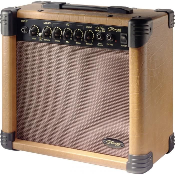 STAGG Ampli Guitare Acoustique 15W RMS