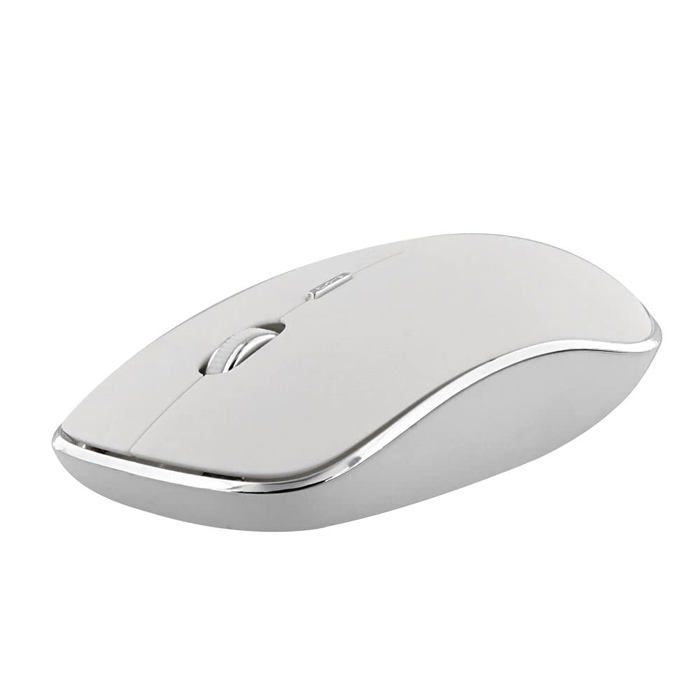 Souris optique – TNB – RUBBY – 1600dpi – Sans fil – Ergonomique – Blanc/Silver