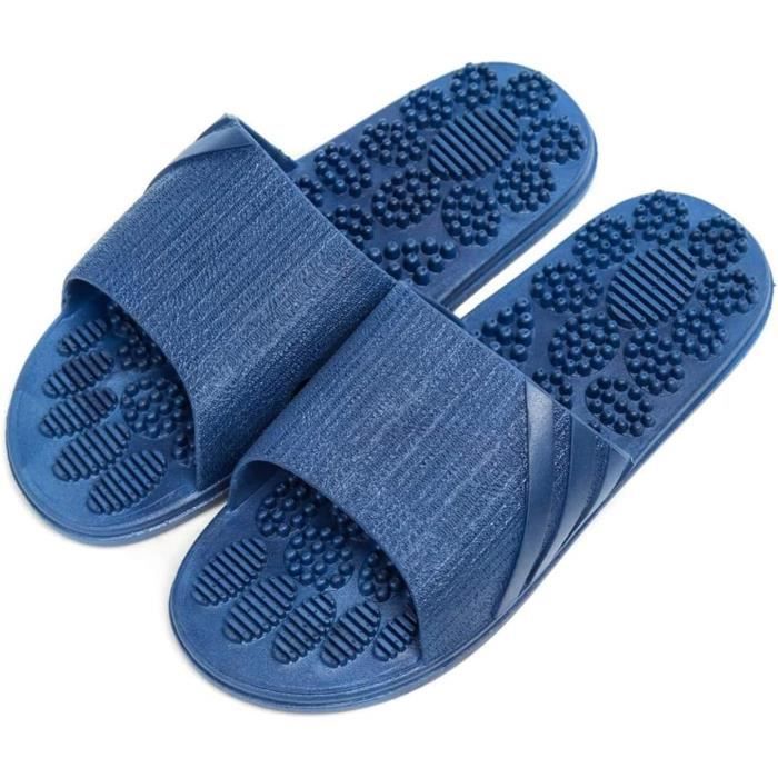 Sandales De Réflexologie Plantaire BYRIVER Pour Hommes - Taille M, Marron, Caoutchouc