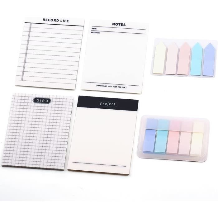 Lot De 1000 Notes Adhésives Pop Up Transparentes - Marque-pages Repositionnables, Pour Livres, Classeurs, Organisation