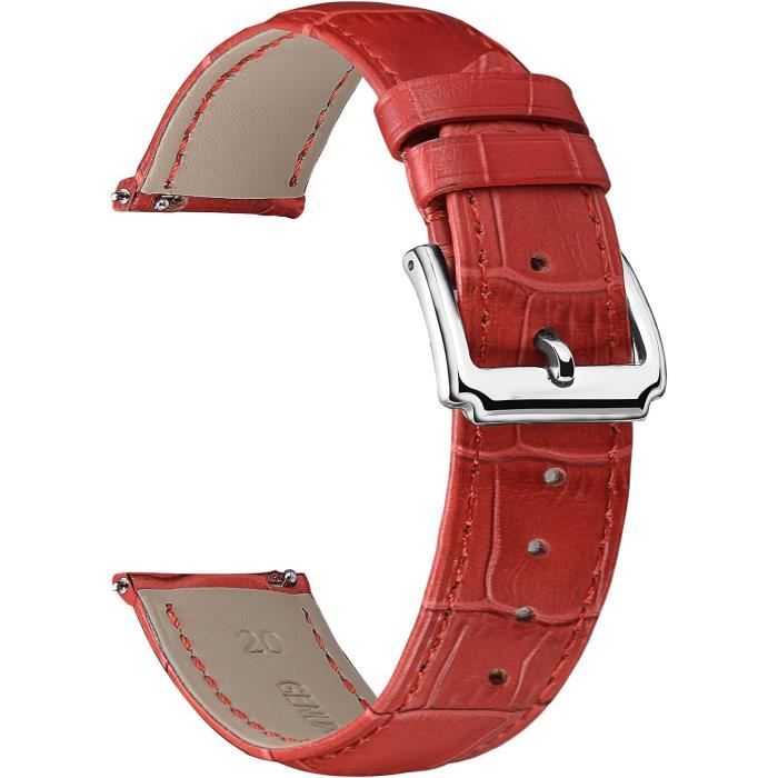 Bracelets de Montres Véritable Cuir Bande Bretelles 12mm 14mm 16mm 18mm