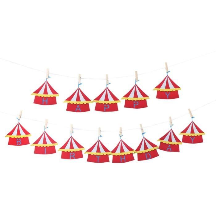 Cirque Theme Banniere Adorable Anniversaire Enfants Cadre Photo D Fete Banderole Banniere Butting Guirlande Pour Anniversaire Medium Cdiscount Maison
