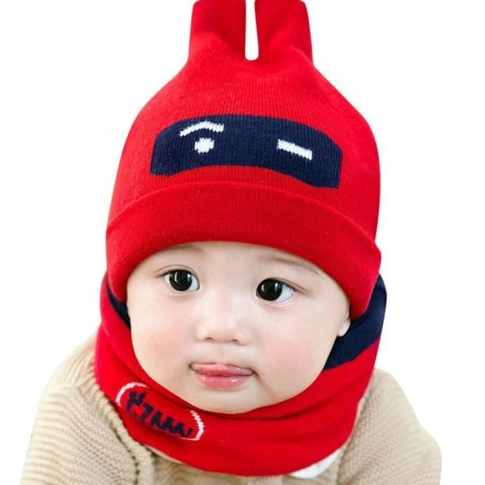 Bonnet Bebe Fille Hiver 0 12 Mois Tricotes Bonnet Bebe Garcon Naissance Chaud Mignon Echarpe Bebe Fille Automne Ensemble Bebe M293 Cdiscount Pret A Porter