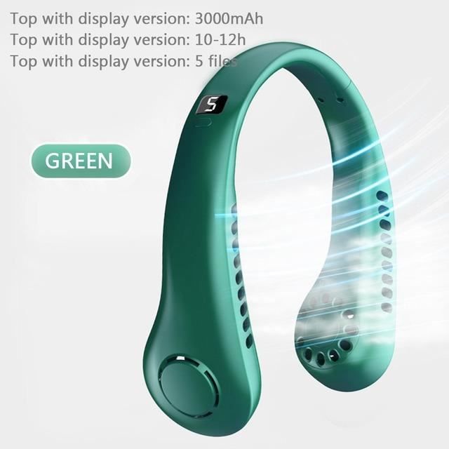 Ventilateur De Cou Portable XUNATA - Rechargeable USB, Sans Pales, 3 Vitesses, Léger Et Silencieux - Parfait Pour Extérieur, Bureau, Voyage - 7