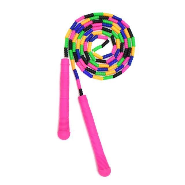 Corde à Sauter Perles Colorées Pour Enfants – Réglable, Légère Et Incassable – Parfaite Pour Jouer Dehors