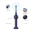 Oclean X Pro Brosse à dents électrique sonique rechargeable,3 têtes de remplacement,écran tactile couleur et gestion APP-bleu-1