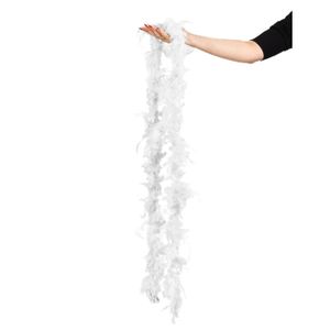 Boa En Plume Knorrprandell 1 Mètre Blanc - Décoration De Fête, Costume, Déguisement
