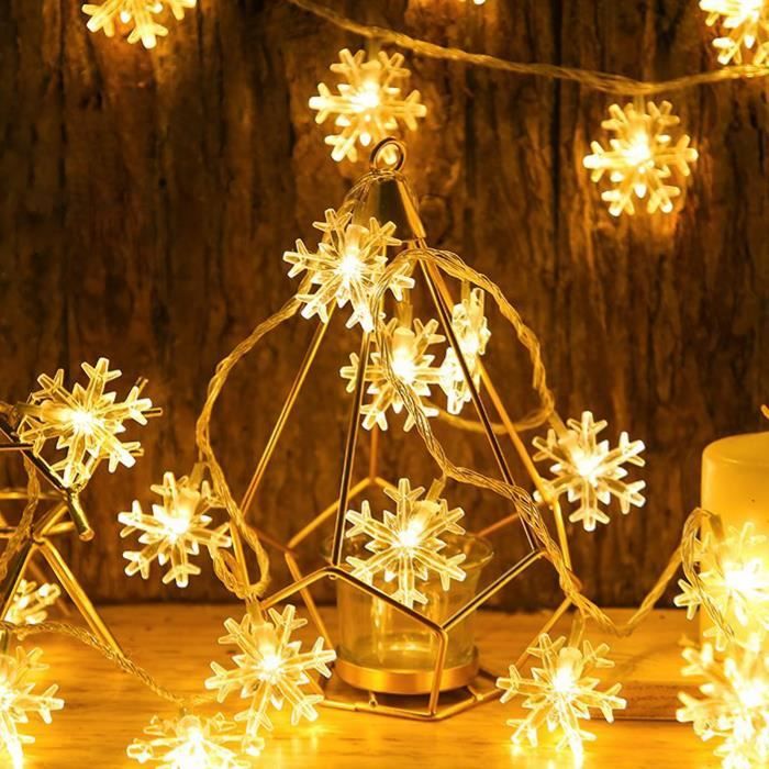 LED Guirlande Lumineuse Boules de Noël Flocon Neige Eclairage Décoration  Fenêtre 8719987128578