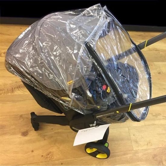 Housse De Pluie Imperméable Pour Doona Siège Auto & Poussette - Protection Bébé Contre Pluie, Vent, Neige - Fermeture Éclair Facile, Visière Transparente
