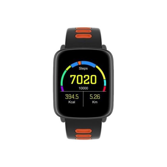 Prixton Waterproof SWB25 Noir montre intelligente avec bande de couleur orange 1.54 Bluetooth Cdiscount Telephonie