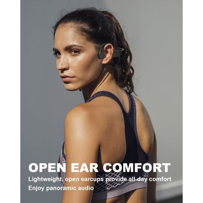 MONODEAL Casque Conduction Osseuse Écouteur Bluetooth Sport IP65