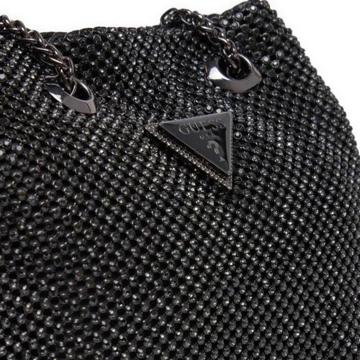 Pochette GUESS Holiday Shine – Mini Soirée Noir – Neuf Avec étiquettes