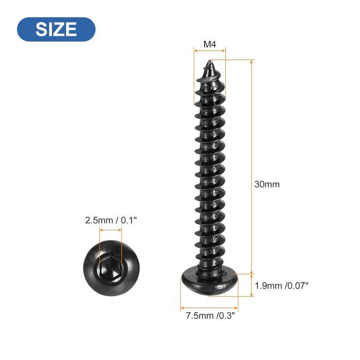 QUARKZMAN Vis Creuse à Trois Trous Pour Moto, Filetage Métrique