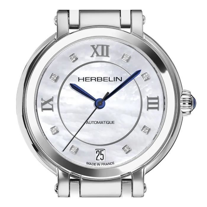 Montre MICHEL HERBELIN Galet Acier Cadran nacre