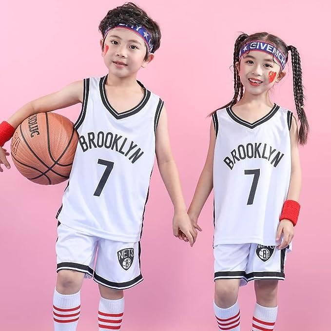 2 Pièces Maillot Basketball Enfant,Maillots de Basketball Enfants