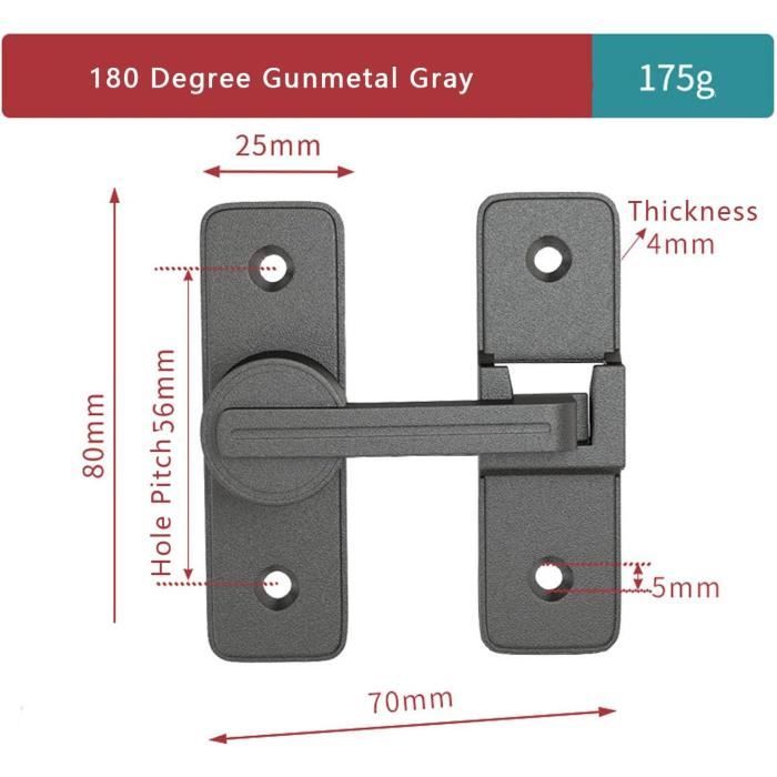 Fermoir à Serrure Tournante Uxcell 42x20 Mm - Lot De 2, Alliage, Or Clair (neuf)