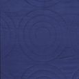 Couvre lit boutis 4 pièces bicolore "Piquage Circle"  - Bleu et bleu clair-2