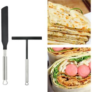 Spatule à Crêpes - Woody - Set Pratique - Bois De Hêtre - Marron - Durable - Maison