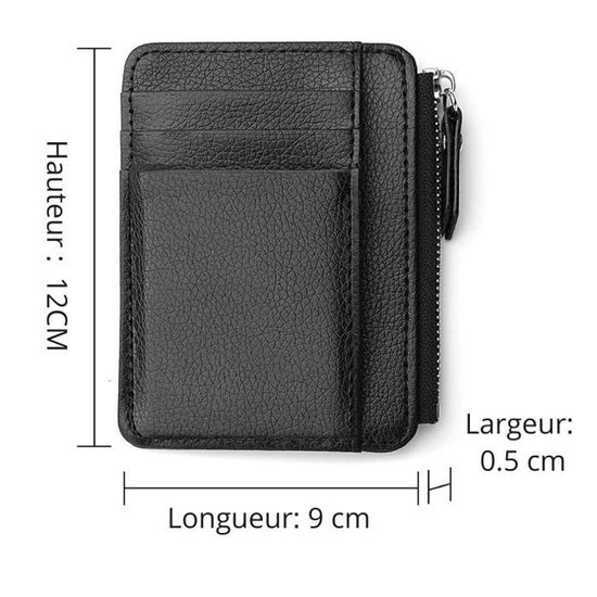 Portefeuille Homme Cuir Avec Protection Anti-RFID/NFC - Bloque Les Ondes CB