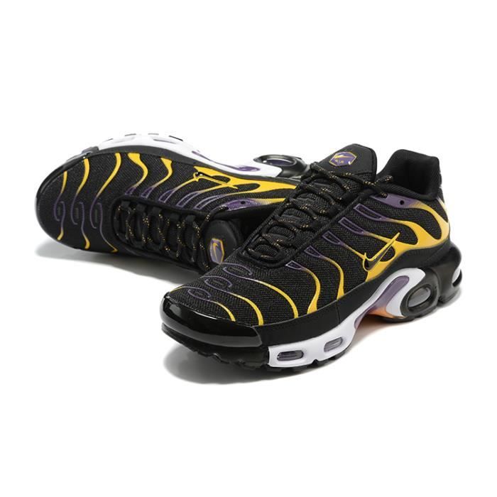NIKE AIR MAX Plus TXT TN Baskets Chaussures Entrainement course Noir Jaune Cdiscount Sport