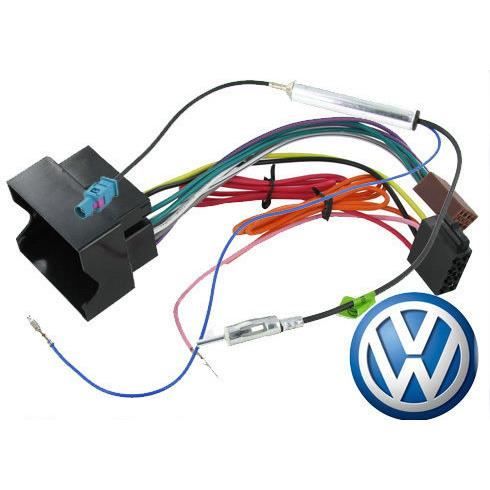 Façade Faisceau Autoradio 2 DIN 2 ISO Volkswagen / Skoda / seat + adaptateur  fakra montage cadre de radio - Cdiscount Auto