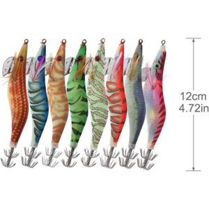 Turlutte SEA DANCING 9cm Rose/Orange - Lot De 6 Leurres Pêche Mer 10g Flottants