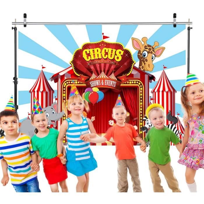Cirque Thème Enfants Photographie Toile de Fond SH-1036 main image 0