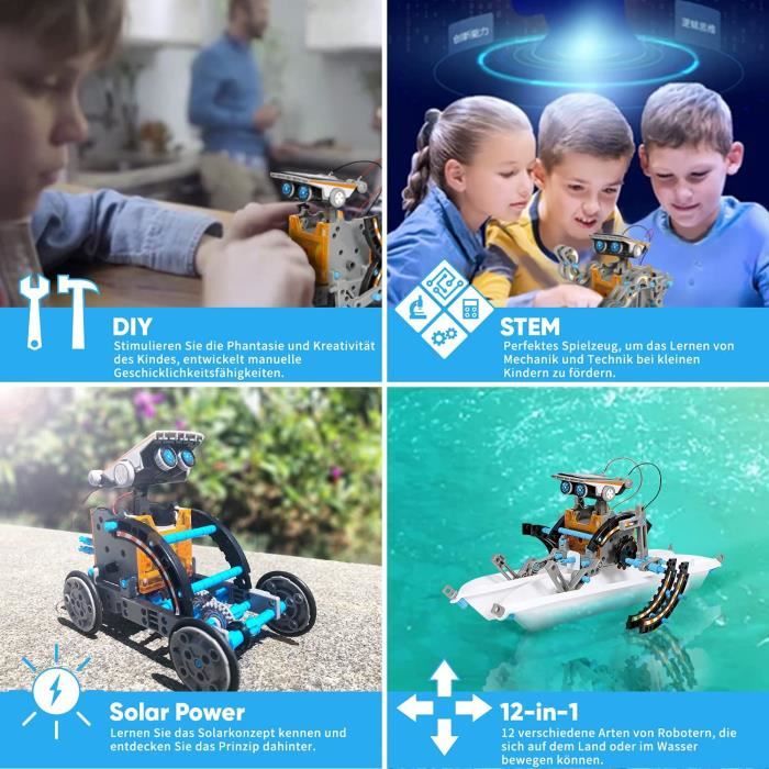 Robot solaire de l'espace jouet éducatif STEM d'expérimentation