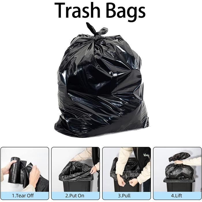 Sac Poubelle 240 Litres Lien Coulissant Poubelle Haute,Sac Poubelle Ultra  Resistant,Sac Poubelle Noir Tri Selectif Garbage Tr[q82] - Cdiscount Au  quotidien