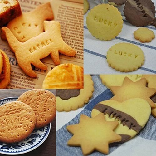 Alphabet Numéro de lettre Cookie Cake Biscuit Stamp Moule Embosser Moule  Coupe-moule