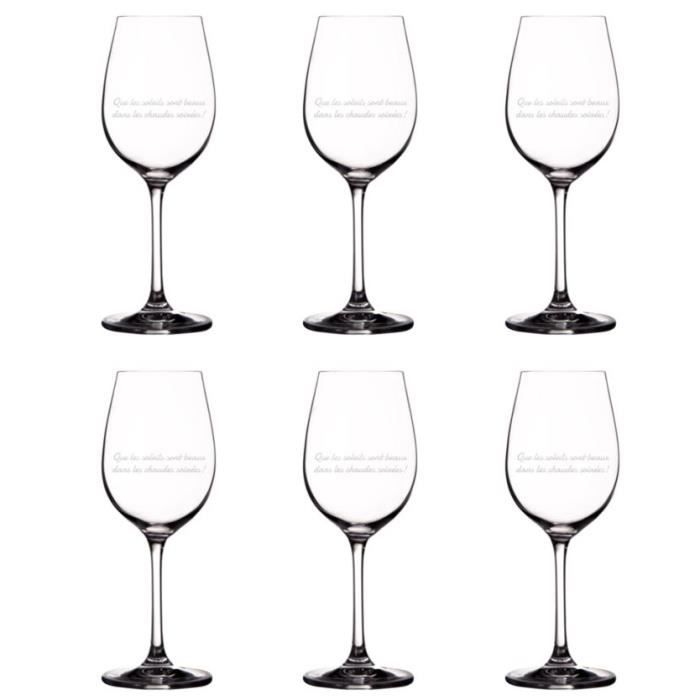 SECEN London – Lot De 6 Verres à Vin 365 Cc, Collection