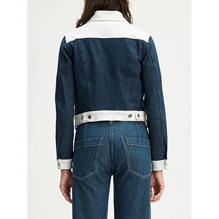 Veste en jeans bicolore 2025