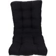 Coussin de chaise à bascule - Jardin Extérieur - Noir - Confortable et durable-0