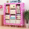 Penderie Souple Armoire 2 Penderies 6 Etageres Housse En Tissu