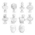 10pcs Resin Craft Adornments Bust Decor Exquisite Static Portrait Ornaments statue - statuette objet de decoration - bibelot-0