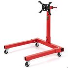 Engine Stand, 340 kg Rotating Engine Motor Stand with 360 Degree Adjustable Head, Cast Iron Motor Hoist Dolly, 4-Caster, 4 Adjustable Arms, for Vehicle Maintenance, Auto Repair