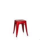 Tabouret de bistrot - hjh OFFICE - VANTAGGIO - Rouge - Métal
