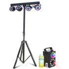 Pack Lumières IBIZA LIGHT - Pied Éclairages 4 Projecteurs PAR LED RGB - Machine Fumée LEDS RGB FOGGY-ASTRO Cadeau Fête Soirée Dj