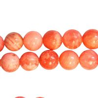 Fil de 42 perles rondes 8mm 8 mm en rhodocrosite rhodochrosite teintée rose