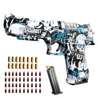 Pistolet Jouet,Toy Gun,Pistolet Jouet avec Chargeur éjectable et balles-Pistolet,Une Formation à la sécurité Cadeau Unique