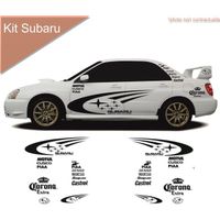 Subaru impreza wrx stx - Kit décoration adhésif Autocollant  - Noir - N°12