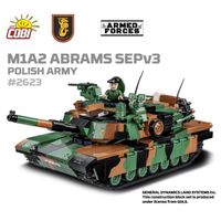 COBI - M1A2 ABRAMS SEPv3 - Camouflage - Vert - 1,017 éléments - Garçon - Enfant