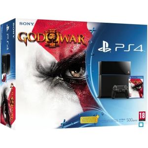 CONSOLE PS4 PS4 500 Go Noire + God of War 3 Remastered