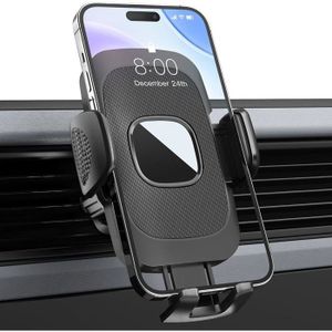 Support Téléphone Voiture Ventilation - Crochet Métallique & Rotation 360° | Compatible Smartphones 4 à 7 Pouces